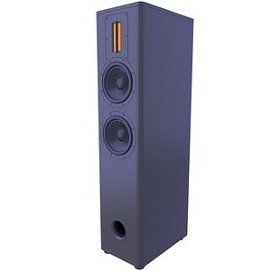 Classic Stereo Ribbon FloorStanding Speaker 136 3D model