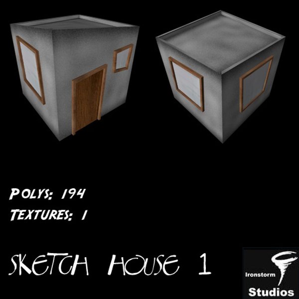 3d model toon building pack