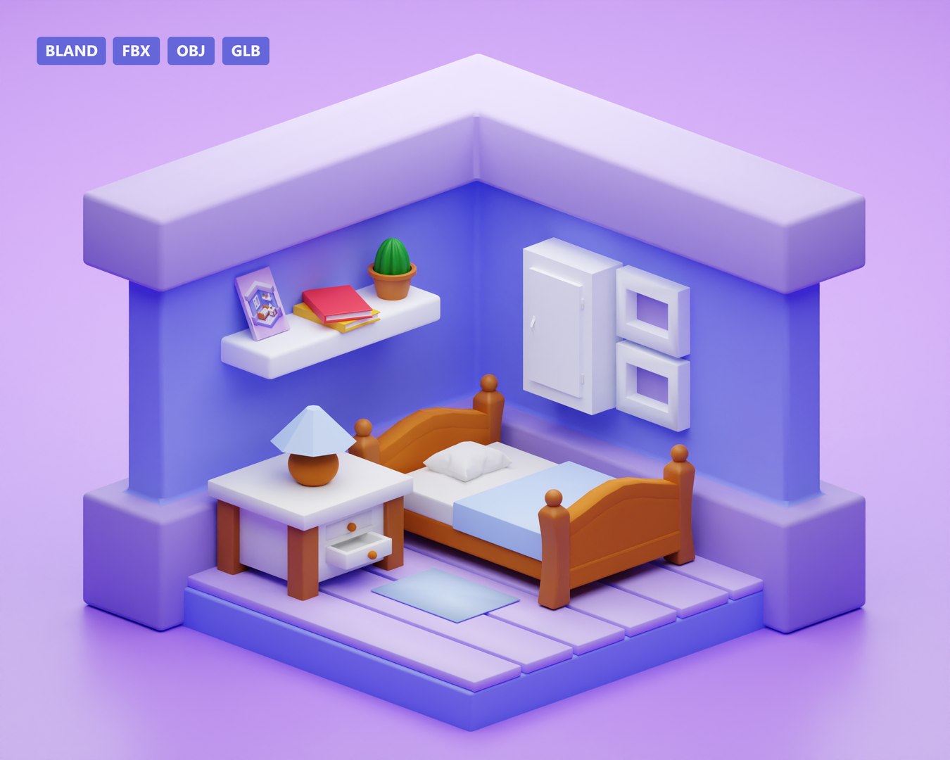 Free 3D Isometric Room Model TurboSquid 2124295
