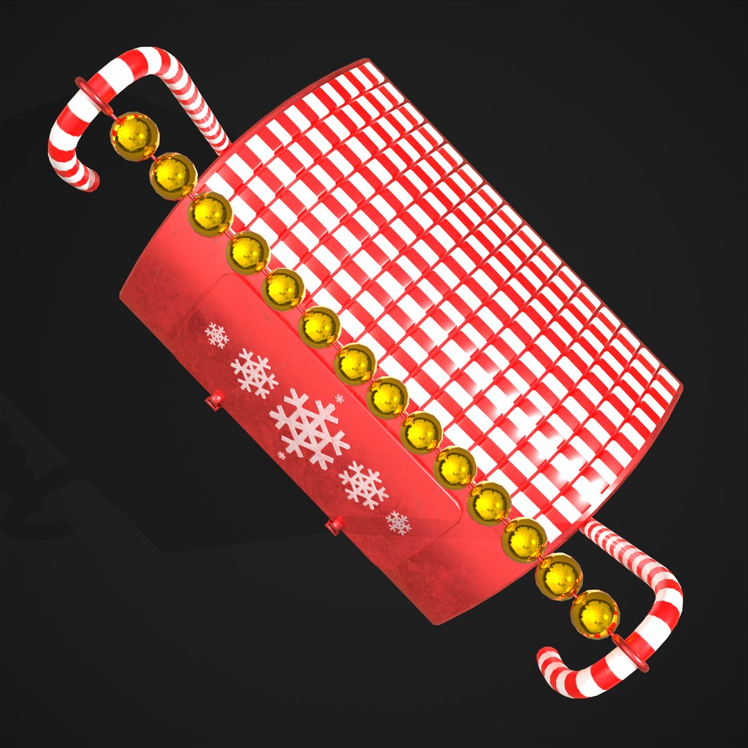 Festive Holiday Drop Box 3D - TurboSquid 1818165