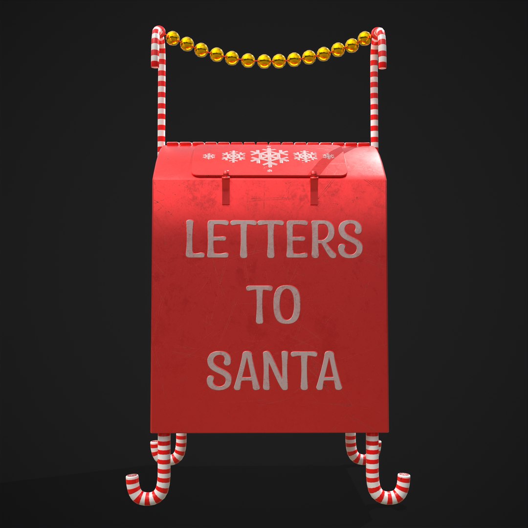 Festive Holiday Drop Box 3D - TurboSquid 1818165