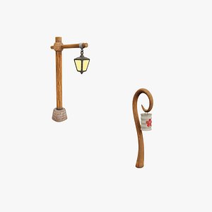 Outdoor Lamp Lantern Set