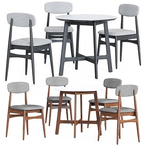 Cult Furniture Sybil Chair and Table 3D model