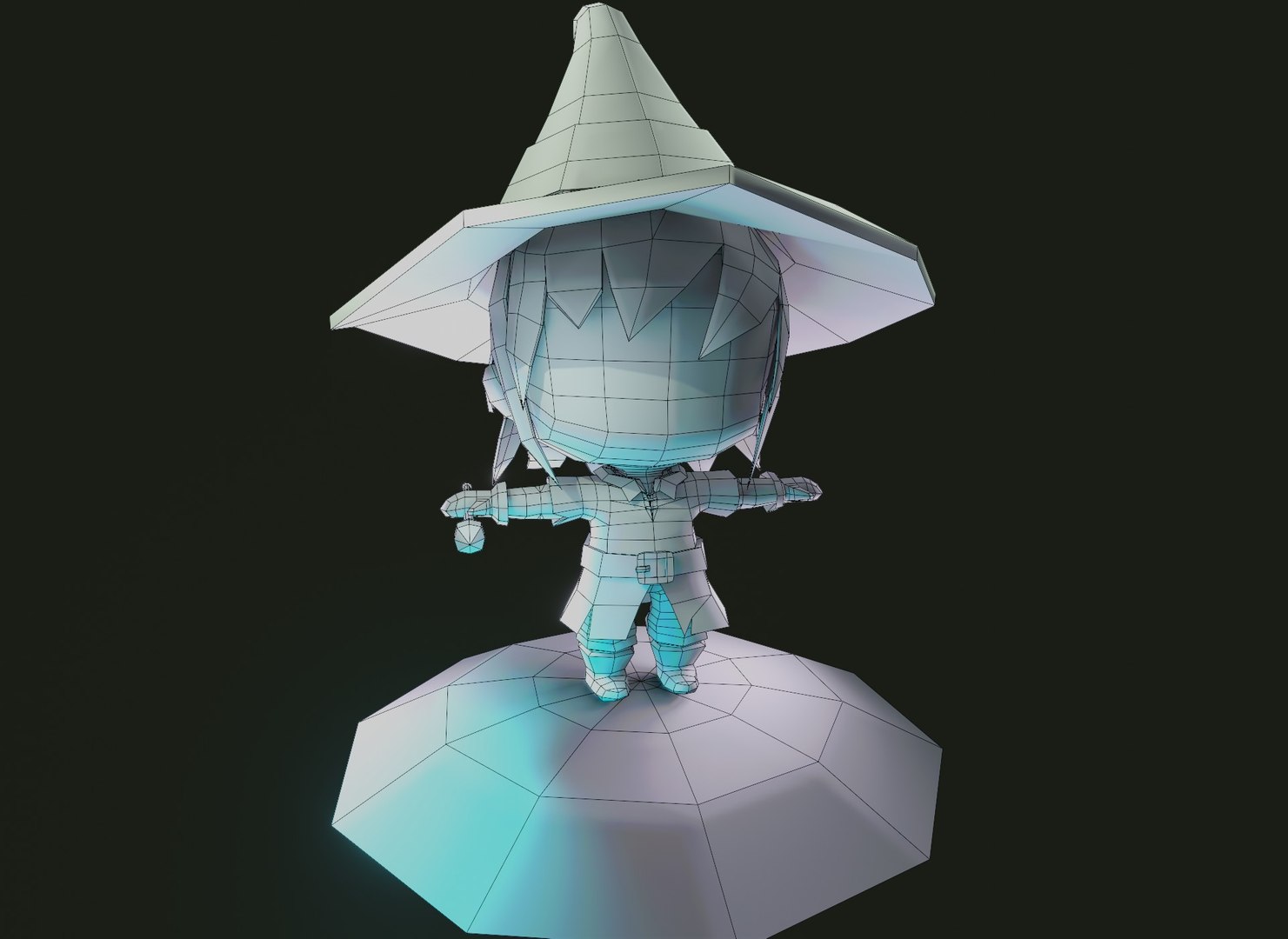 3D Mage Chibi Rigged Base Mesh 3D Model Model - TurboSquid 1986189