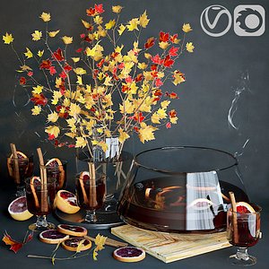 decorative set mulled wine model