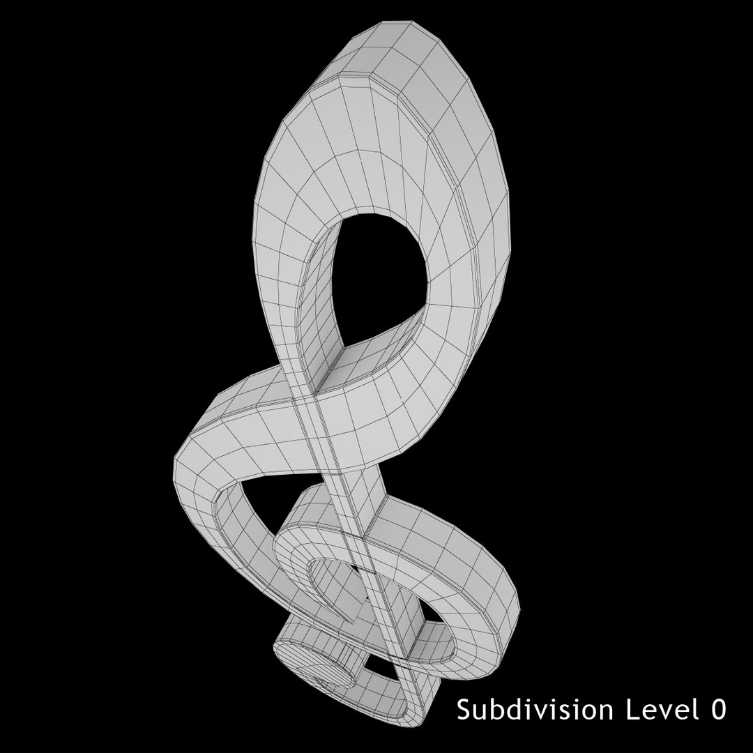 3d Treble Clef