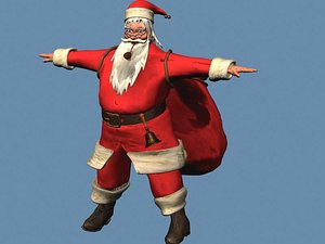 pere noel 3d model
