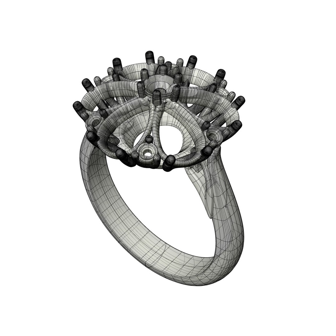 3D Ring And Earrings V3 Set - TurboSquid 2048211