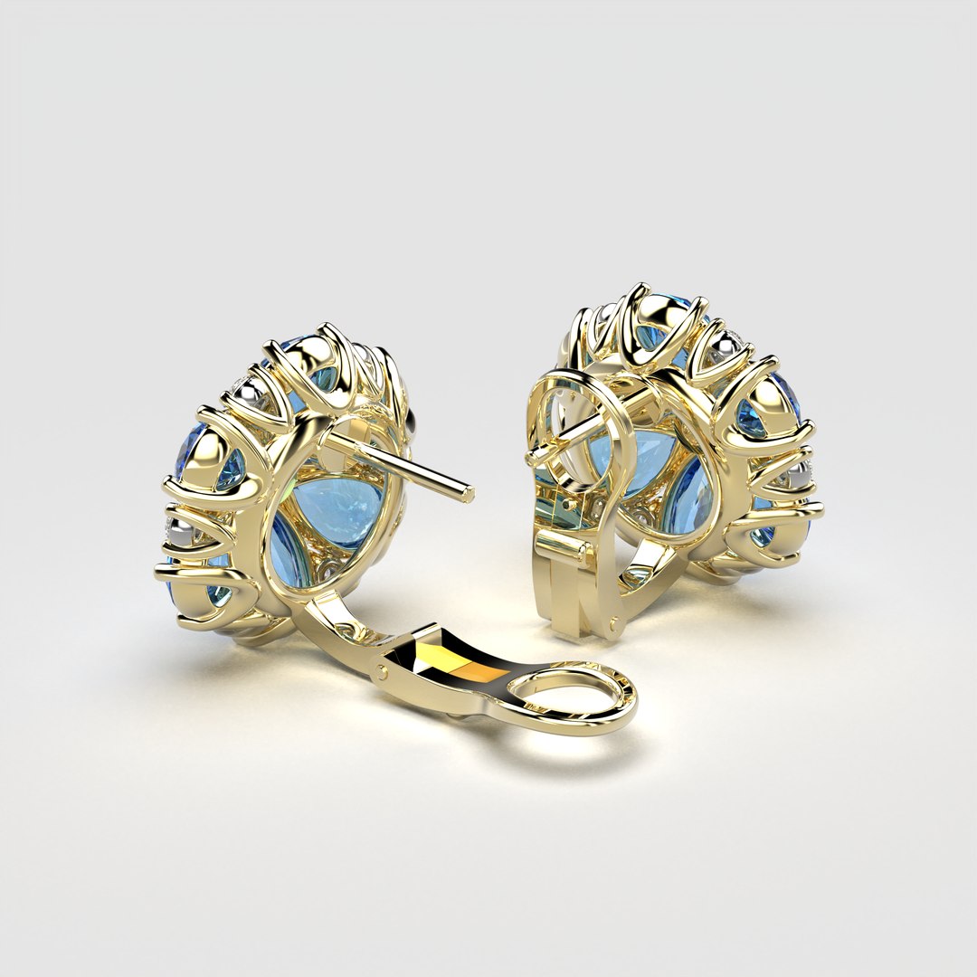 3D Ring And Earrings V3 Set - TurboSquid 2048211