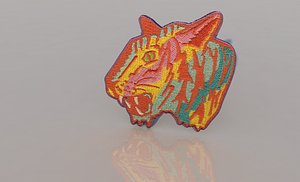 tiger patch 3D model