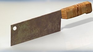 3D cutter knife kitchen model