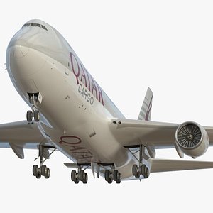 Qatar Cargo B748F SC 3D model