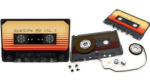 Cassette Tapes Collection 3D model