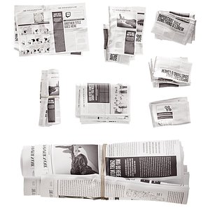 Newspaper set 3D model