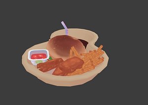 Mobile Food Plate 3D
