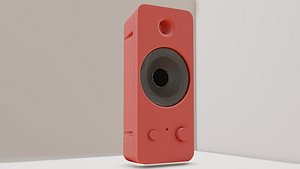 audio speaker from the computer 3D model
