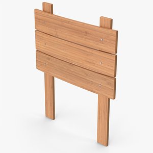 3D model Wooden Signpost