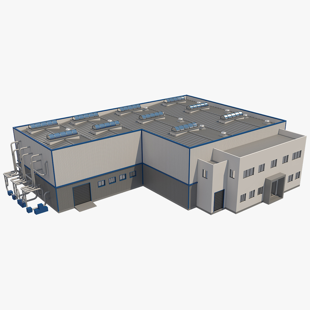 3D model industrial building - TurboSquid 1163188