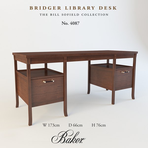 bridger library desk obj