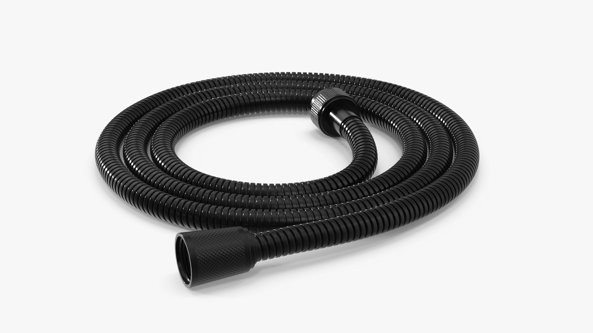 3D Long Shower Hose Black Model TurboSquid 2041082