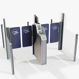 PassportTicket Control Gate - PBR Game Ready