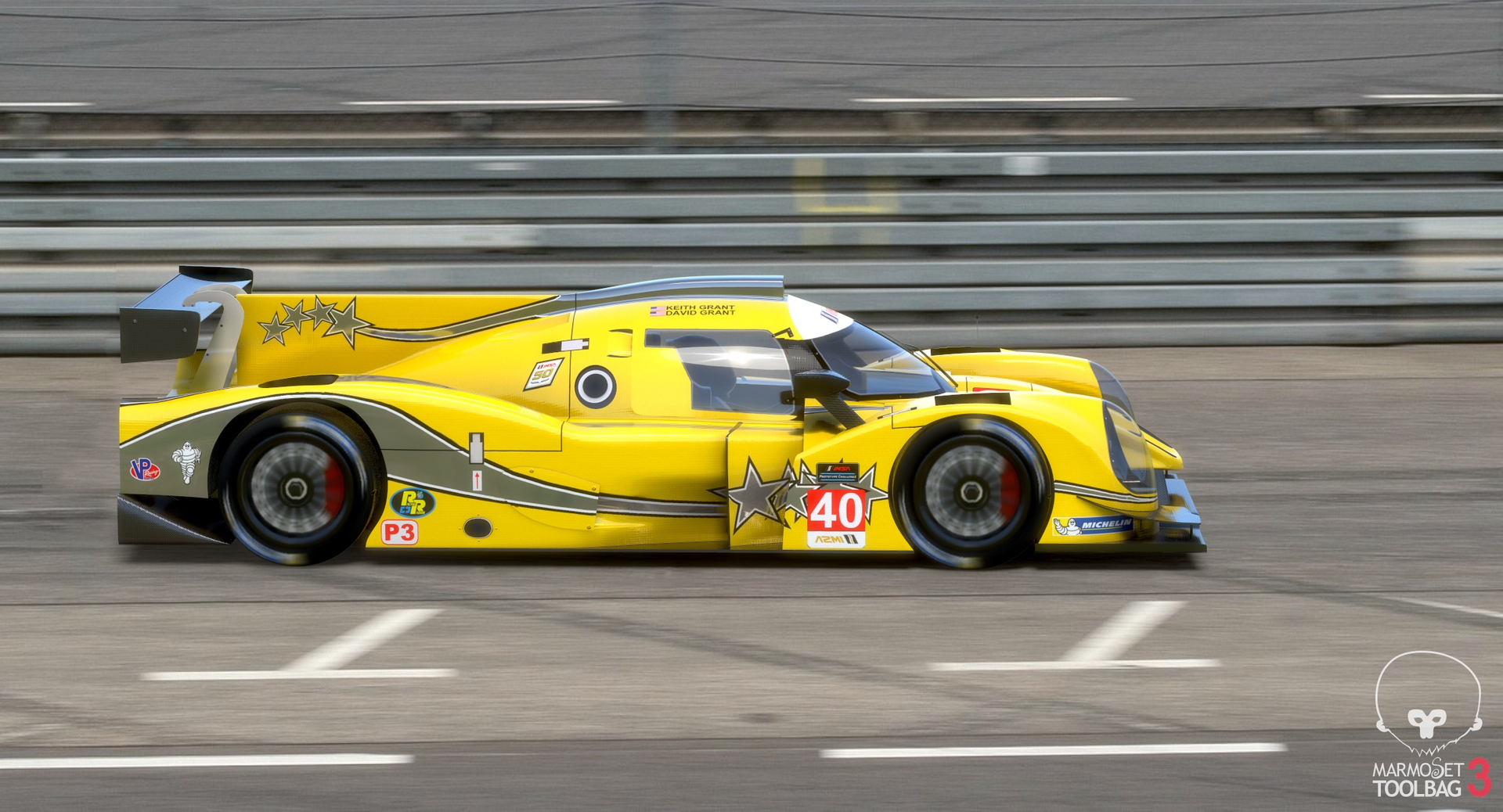 3D model polestar motor racing imsa TurboSquid 1454772