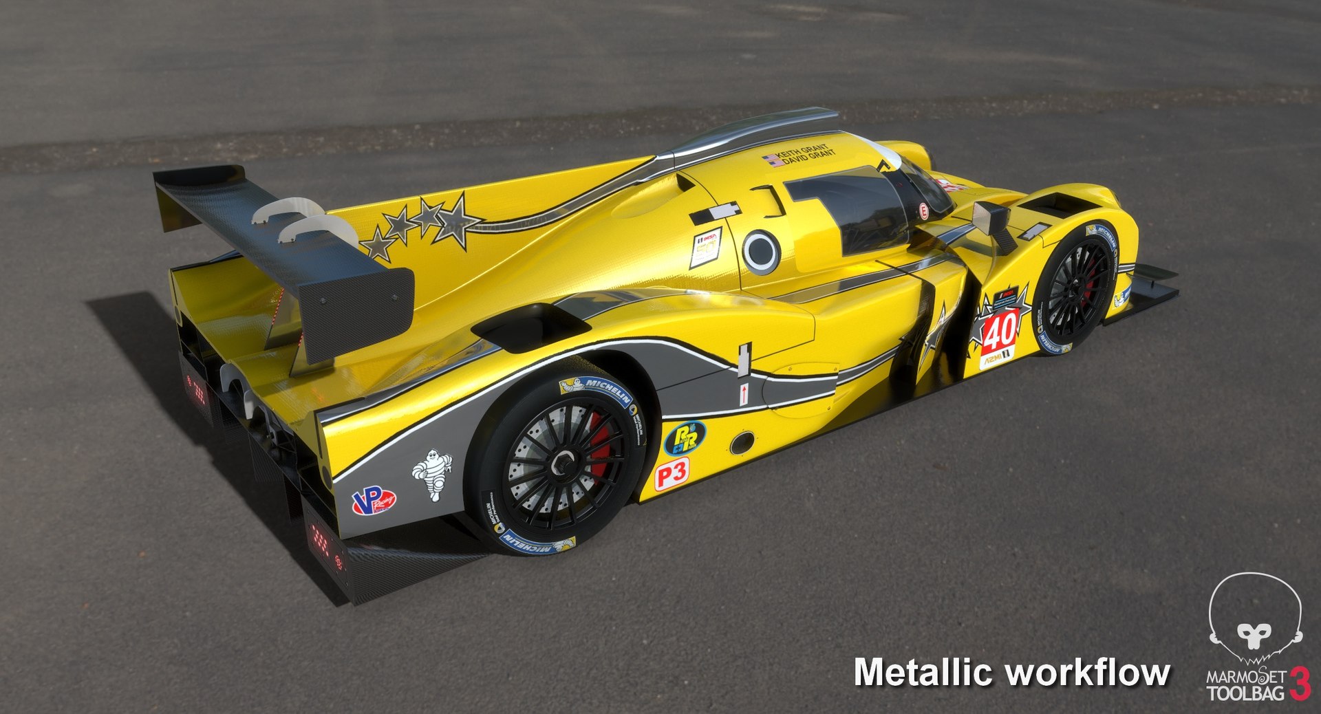 3D model polestar motor racing imsa TurboSquid 1454772