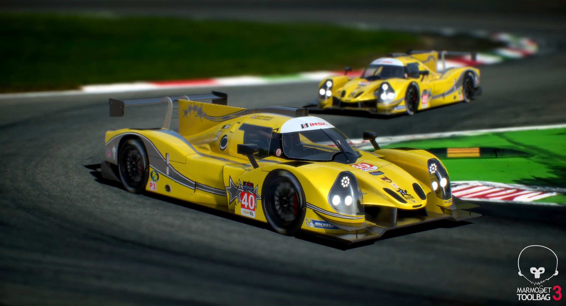 3D model polestar motor racing imsa TurboSquid 1454772