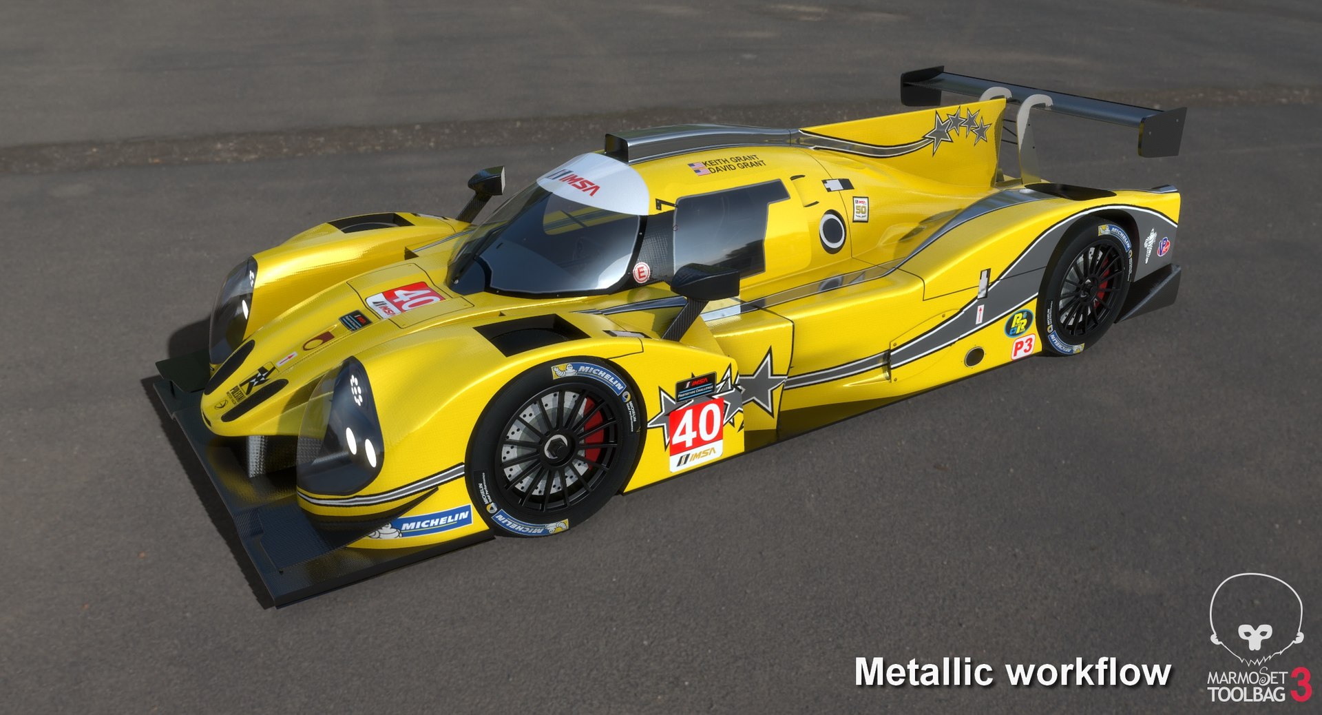 3D model polestar motor racing imsa TurboSquid 1454772