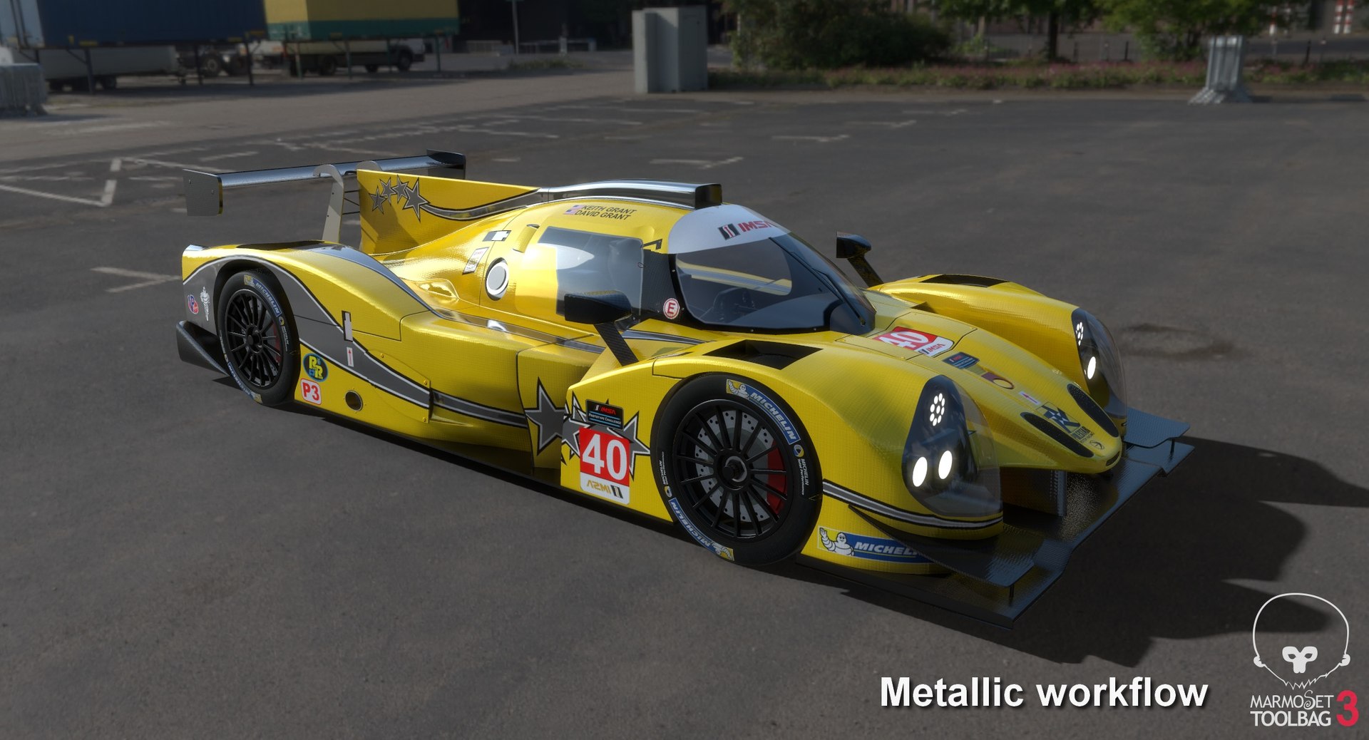 3D model polestar motor racing imsa TurboSquid 1454772