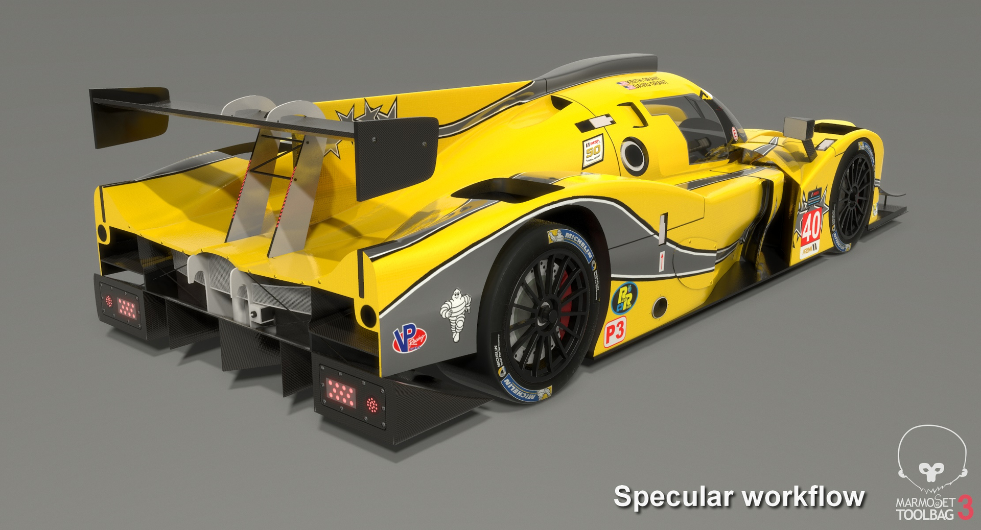 3D model polestar motor racing imsa TurboSquid 1454772