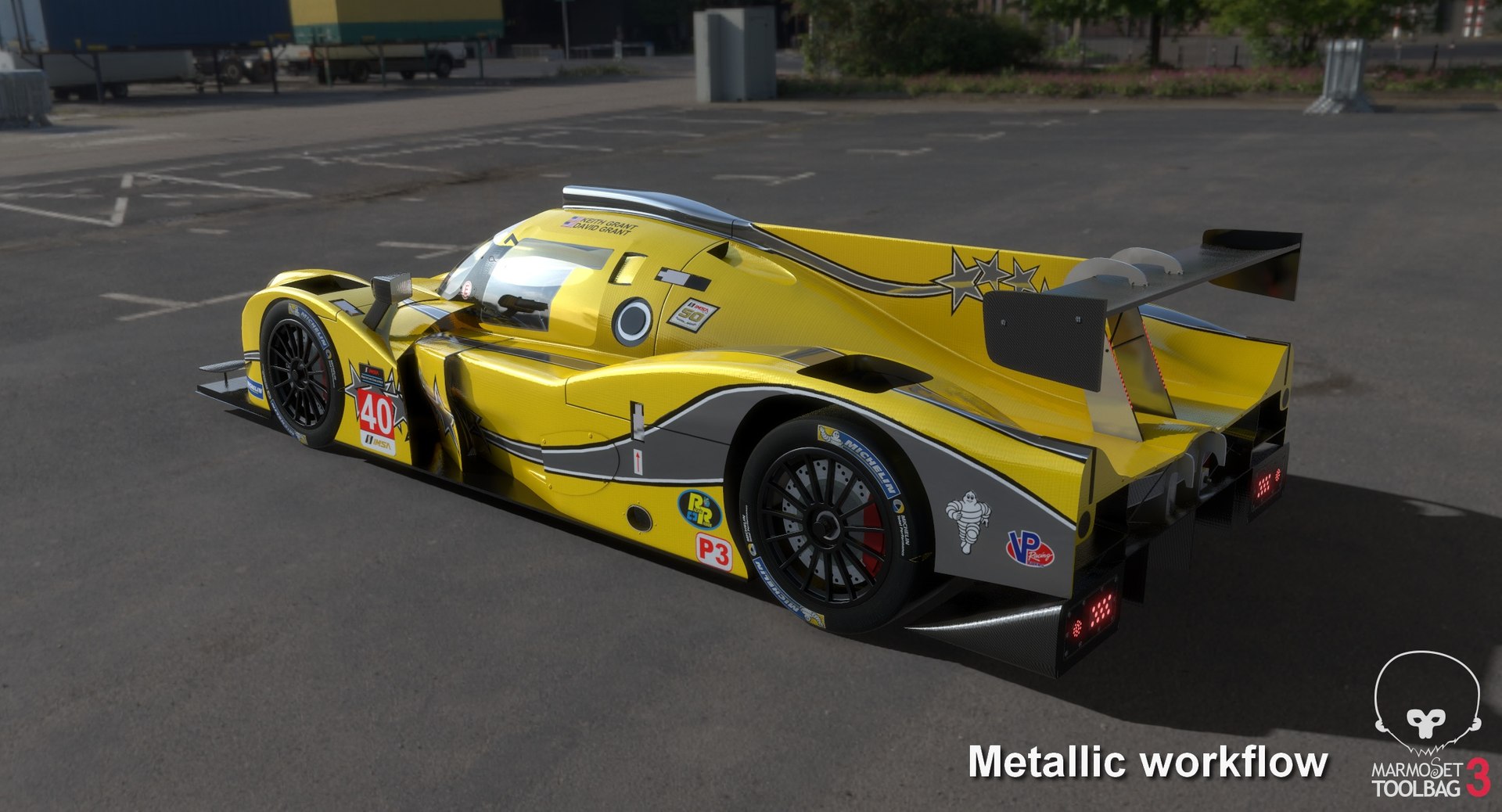 3D model polestar motor racing imsa TurboSquid 1454772