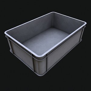 Gray Plastic Storage Industrial Container