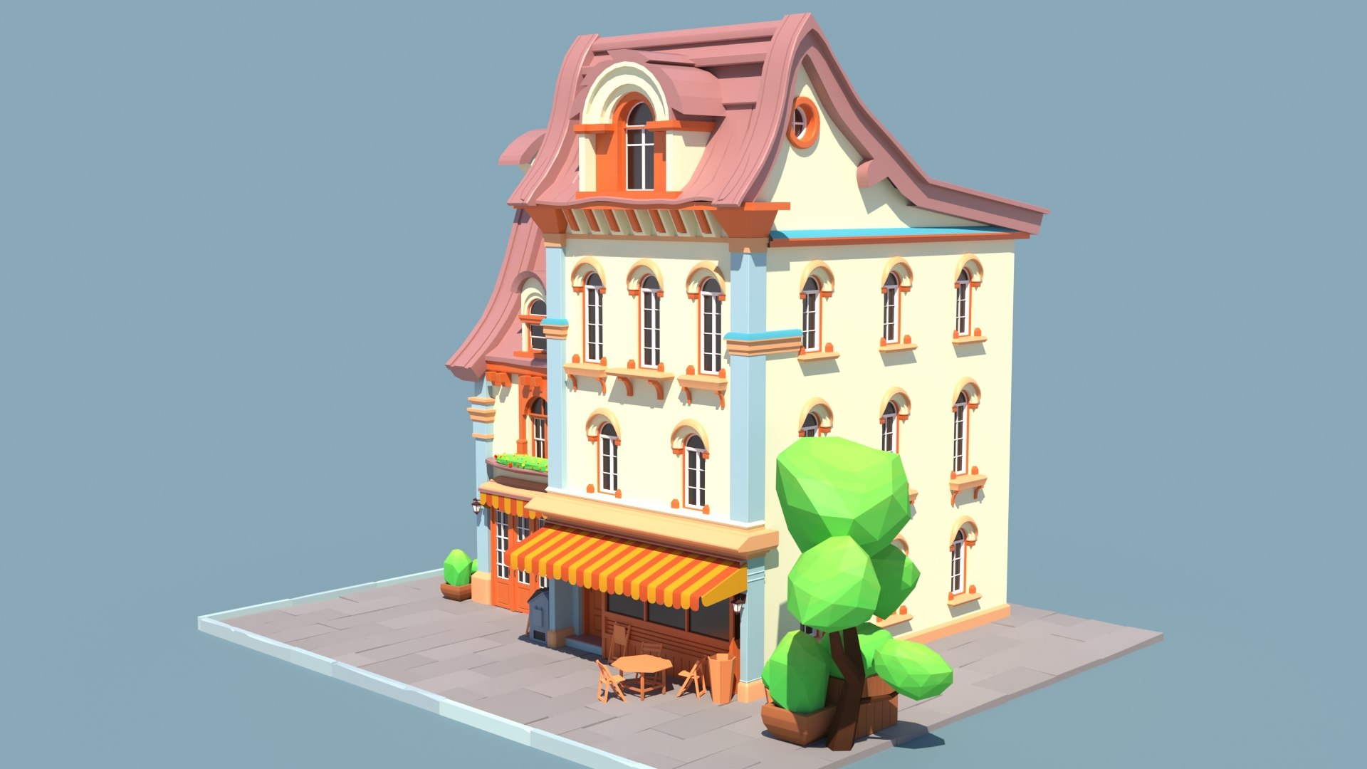 Stylized beautiful street town house-02 3D model https://p.turbosquid.com/ts-thumb/Gb/kifxmQ/20/stylizedbeautifulstreettownhouse01_0002/jpg/1687275283/1920x1080/fit_q87/4ddbc14d29e5ee05af84155d82b12d66f9b935a5/stylizedbeautifulstreettownhouse01_0002.jpg
