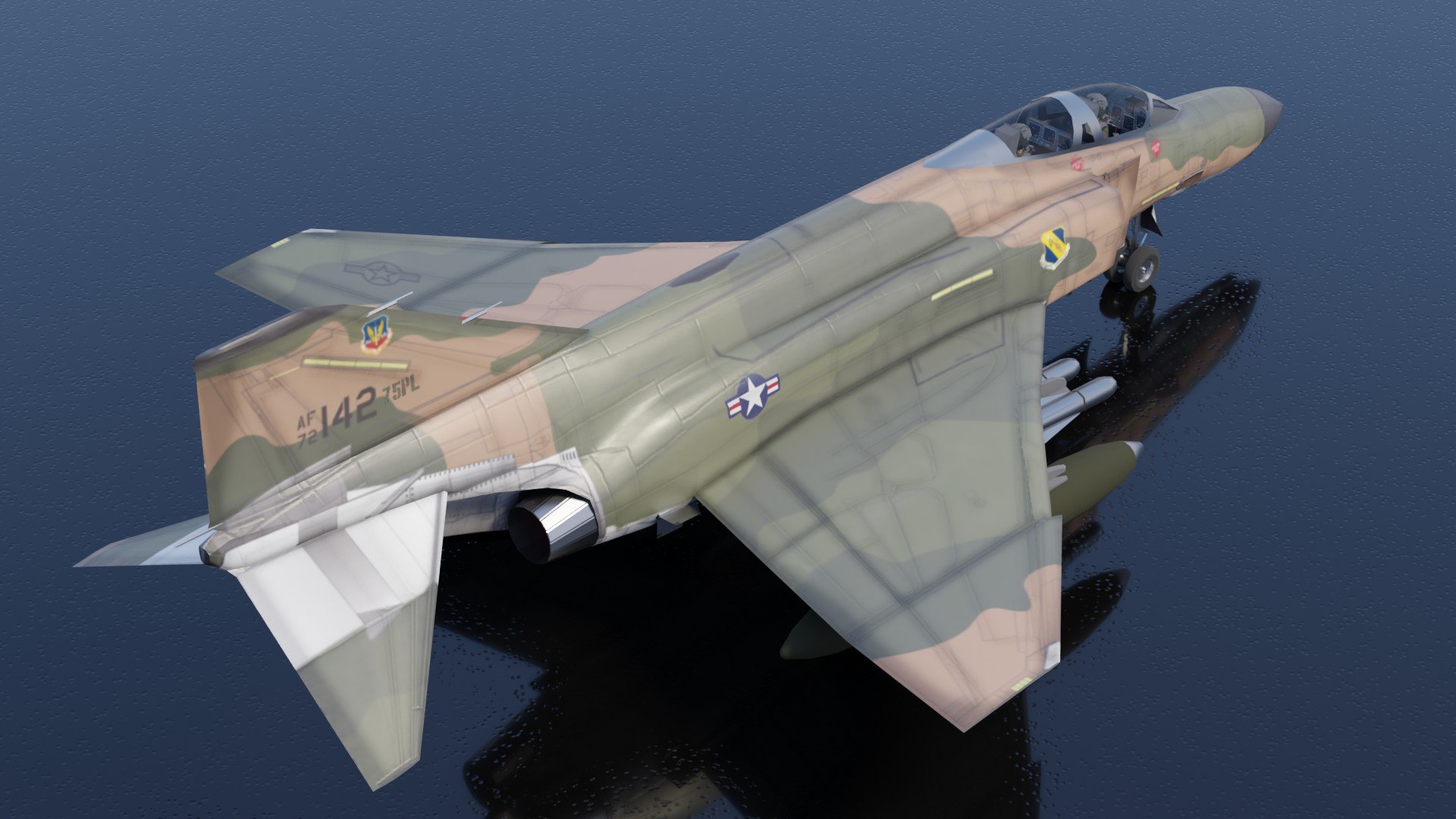 3D Model Mcdonnell Douglas F-4E Phantom II Jet Fighter - TurboSquid 1871023