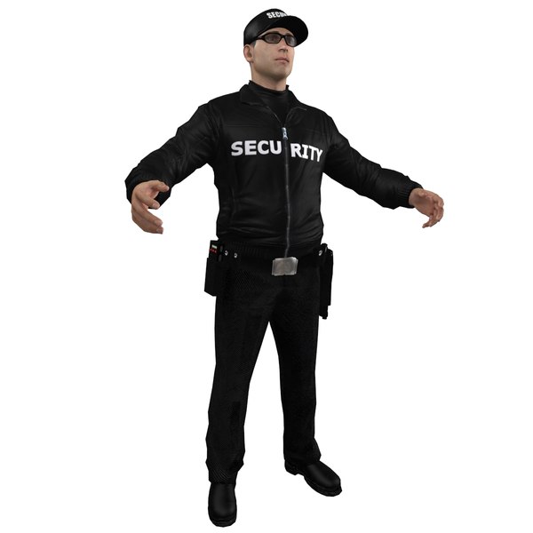 Security Guard LOD3 Pack 3D Model $209 - .max .fbx - Free3D