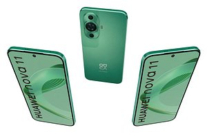 Huawei Nova 11 Green Low Poly 3D model