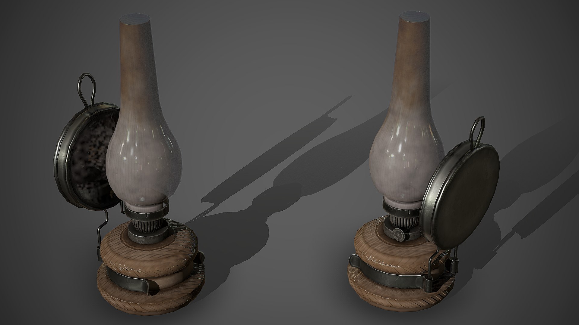 3D Kerosene Lamp PBR Game Ready model - TurboSquid 1763738