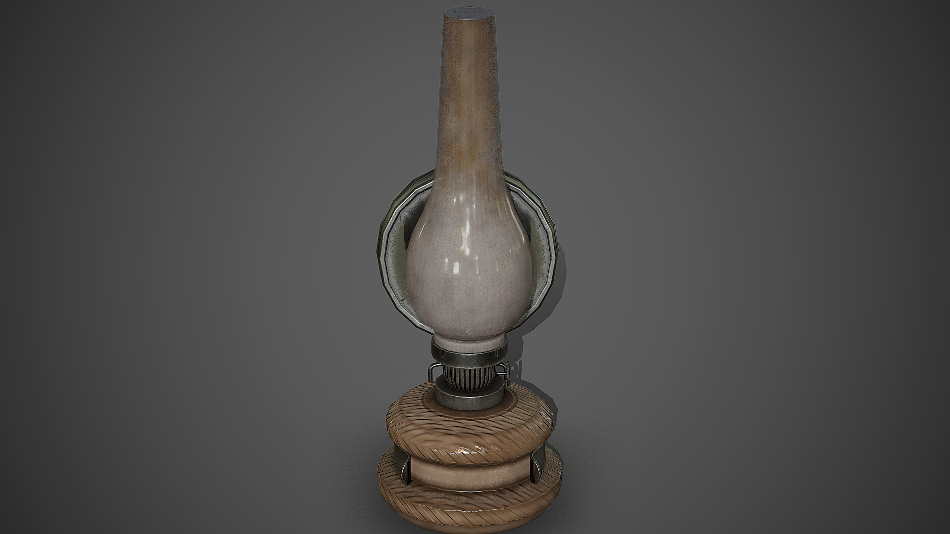 3D model Old Lamp Kerosene - 5 Texture Sets - PBR - Game Ready VR / AR /  low-poly