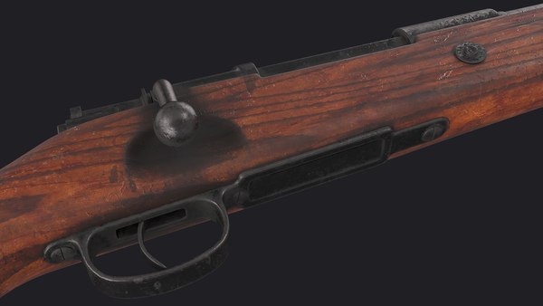 Modelo 3d Mauser Karabiner 98k Rifle De Cerrojo Antiguo Turbosquid