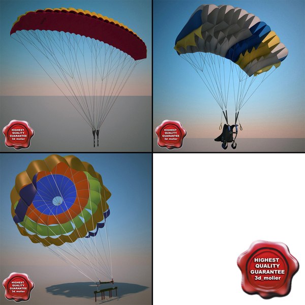 parachute 3d model