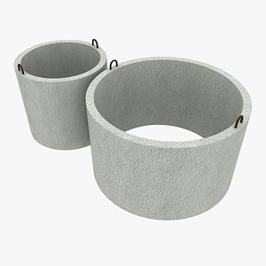 concrete rings materials 3d max