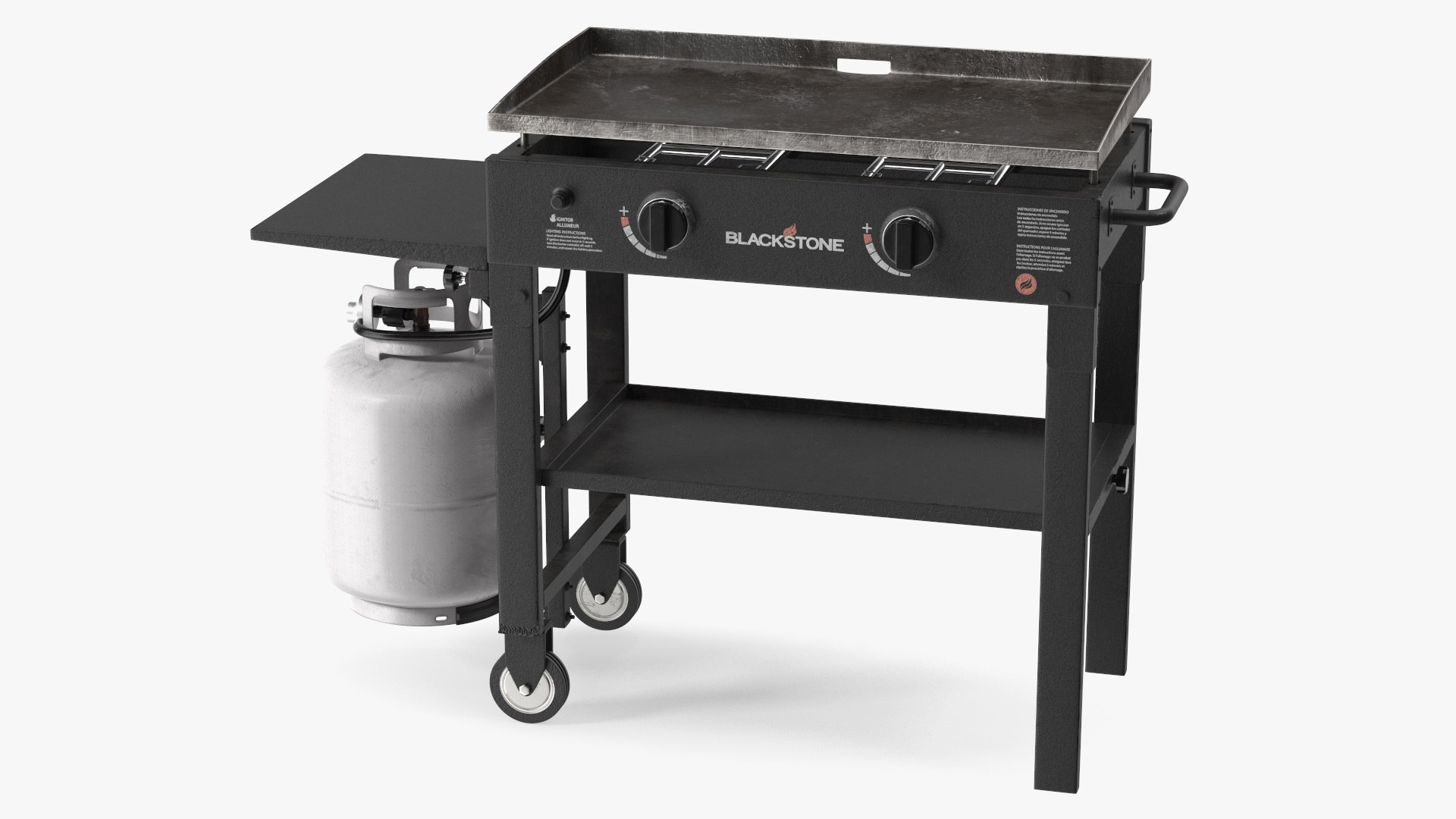 Blackstone Outdoor Flat Top Gas Griddle Dusty 3D model preview