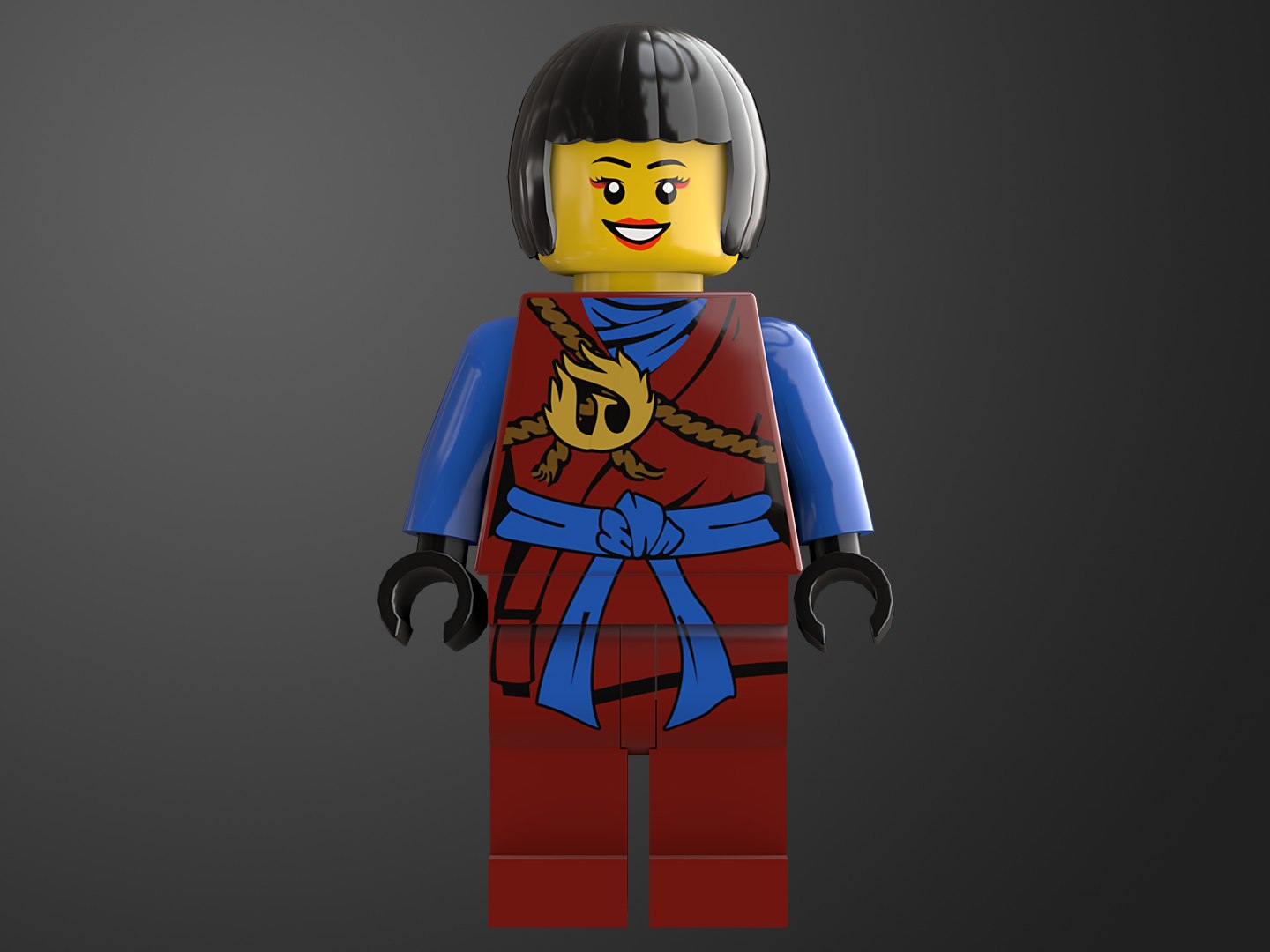 3D Rigged Ready Ninjagirl Lego Character Model - TurboSquid 1446223