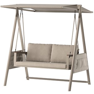 3D sette garden lent swing sofa