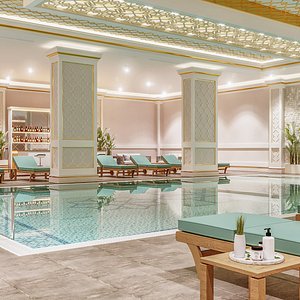 indoor swimming pool 3D model