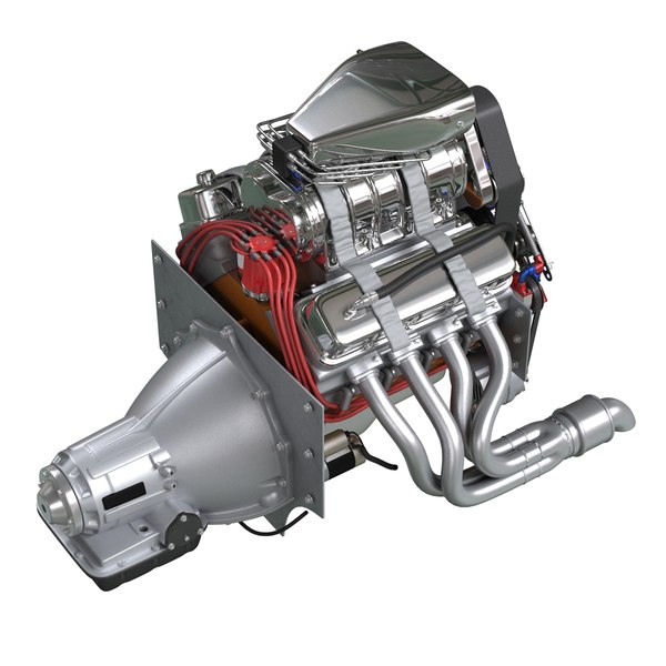 3d car engine blower model