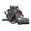 Car Engine with Blower