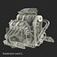 Car Engine with Blower