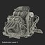 Car Engine with Blower